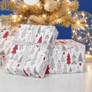 Festive Holiday Christmas Gifts Wrapping Paper