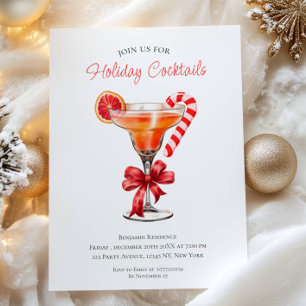 Festive Holiday Cocktails Christmas Party