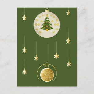 Festive Holiday Decorations Postcard