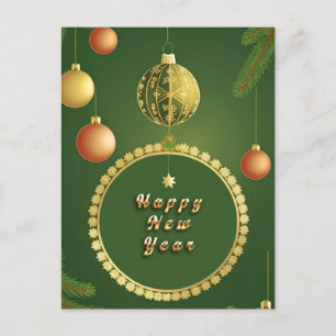 Festive Holiday Decorations Postcard