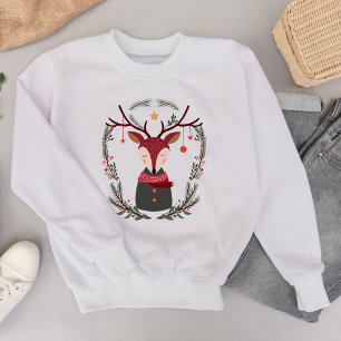 Festive Holiday Deer Sweatshirt