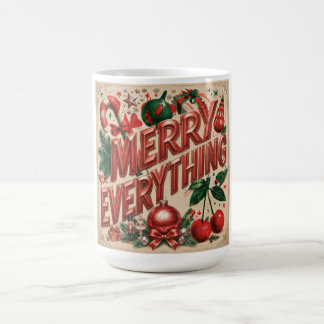 Festive Holiday Design With "Merry Everythinng" Coffee Mug