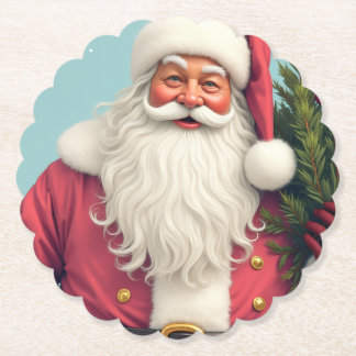 Festive Holiday Designed Paper Coaster