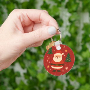 Festive Holiday Glow Key Ring