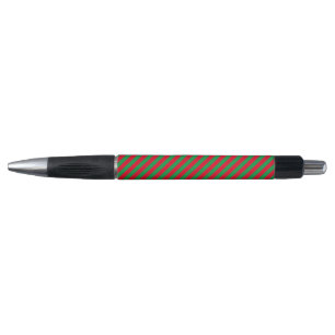 Festive Holiday Green and Red Striped