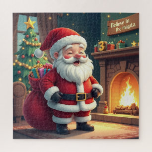Festive Holiday Home Accent - Christmas Decorative Jigsaw Puzzle