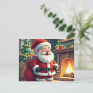 Festive Holiday Home Accent - Christmas Decorative Postcard