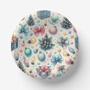 Festive Holiday Paper Plates