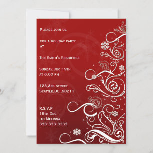festive Holiday Party Invitations
