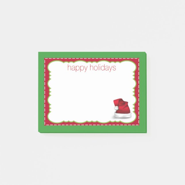 Festive Holiday Post-it® Notes (Front)