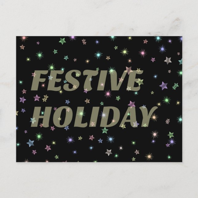 Festive Holiday Postcard (Front)
