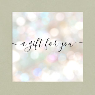 Festive Holiday Signature Script Gift Certificate