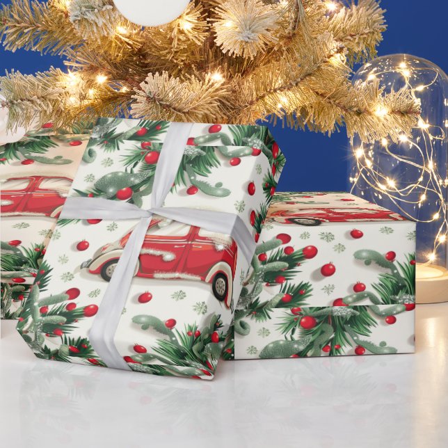 Festive holiday wrapping paper design (Holidays)
