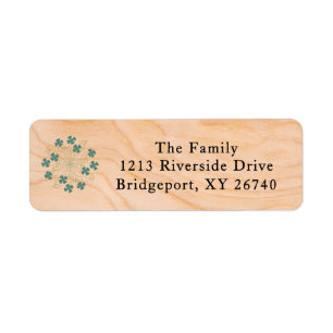 Festive Holly Berry Christmas Return Address Label