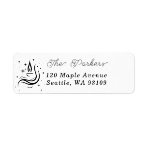 Festive Holly Berry Christmas Return Address Label