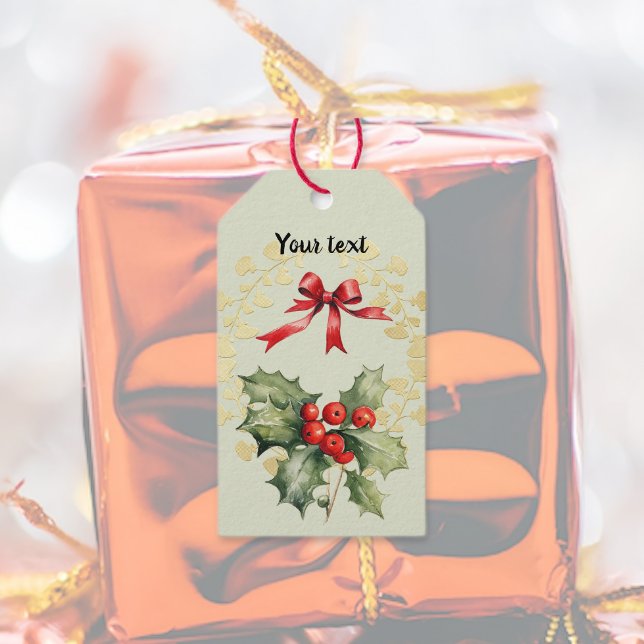 Festive Holly Bird Gift Tags (Creator Uploaded)