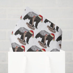 Festive Honey Badger Snake Badass Christmas Animal Tissue Paper