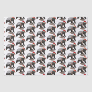 Festive Honey Badger Snake Badass Christmas Animal Tissue Paper