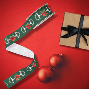 Festive Horsebit with Holly Grosgrain Ribbon