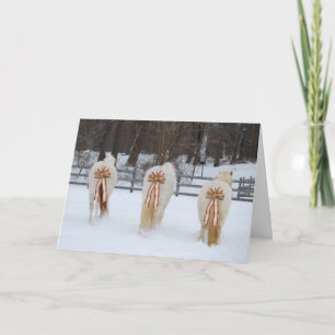 Festive Horses Holiday Card