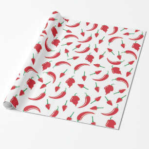 Festive Hot Chilli Pepper Wrapping Paper