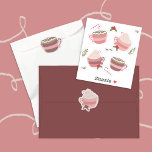 Festive Hot Cocoa Mugs Doodle Sticker Pack<br><div class="desc">Festive sticker pack for the Holidays featuring pink hot cocoa mugs ,  candy canes ,  holly ,  mistletoes and marshmallows . 
© ArianeC Illustrations-All rights reserved</div>