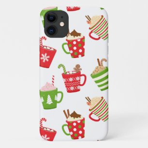 Festive Hot Drinks Christmas Holidays Pattern Case-Mate iPhone Case