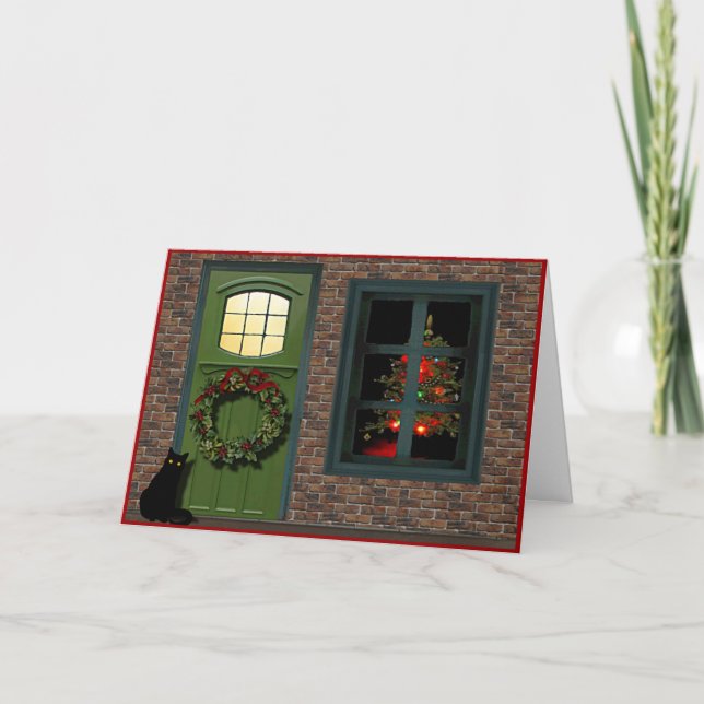 Festive House Christmas Card (Front)