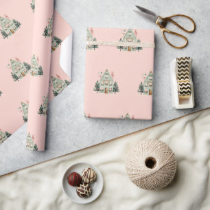 Festive Houses Wrapping Paper