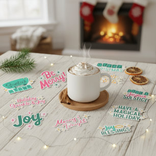 Festive Inspiration  Christmas Quotes Sticker Pack