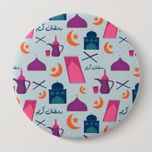 Festive Islamic Ramadan Design 10 Cm Round Badge