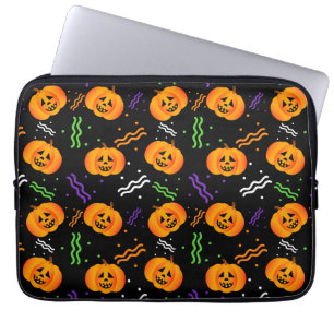 Festive Jack-O'-Lantern Laptop Sleeve