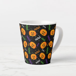 Festive Jack-O'-Lantern Latte Mug