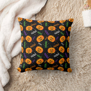 Festive Jack-O'-Lanterns Cushion