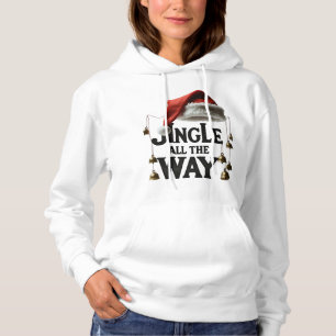Festive “Jingle All The Way” Adult Pullover Hoodie