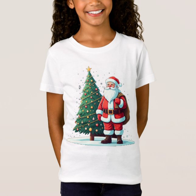 "Festive Joy: Christmas Wonderland Design" T-Shirt (Front)