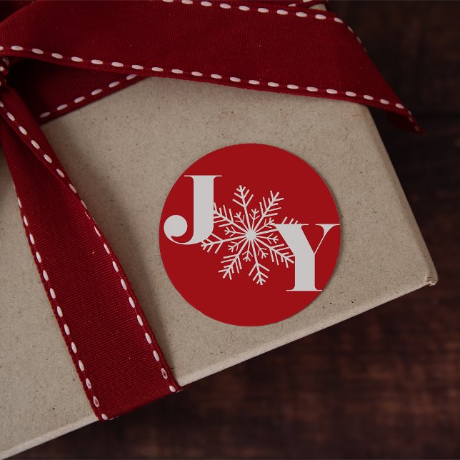 Festive Joy | Holiday Classic Round Sticker (Creator Uploaded)
