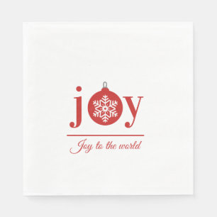 Festive Joy Holiday Paper Napkin