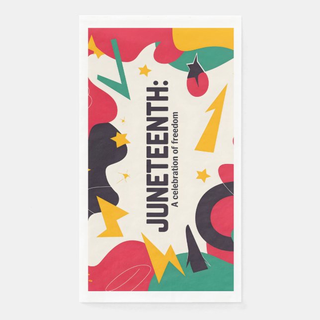Festive Juneteenth A Celebration of Freedom Desig Napkin (Front)