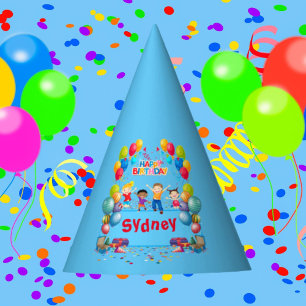 Festive Kids' Party Hat – Add a Name for Extra Fun