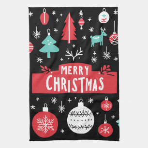 Festive Kitchen Towel "Merry Christmas"