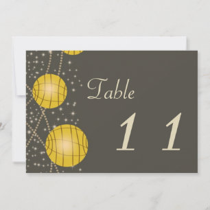 Festive Lanterns with Pastel Grey & Golden Yellow Invitation