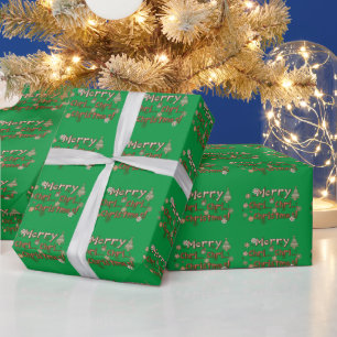 Festive Laughter: Merry Chri... Chri... Christmas! Wrapping Paper