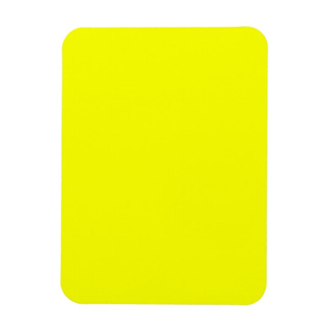 Festive Lemon Yellow Decor Colour Customise This! Magnet (Vertical)