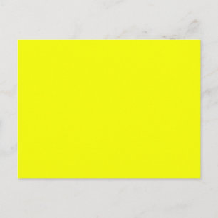 Festive Lemon Yellow Decor Colour Customise This! Postcard