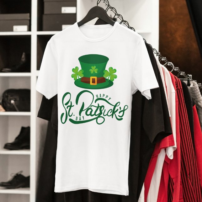 Festive Leprechaun Hat St. Patrick's Day T-Shirt (our classic St. Patty's look.)