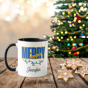 Festive Lights Merry Christmas Mug