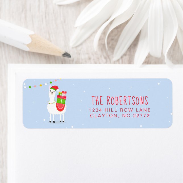 Festive Llama Christmas (Insitu)