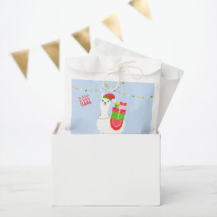 Festive Llama Christmas Favour Bags
