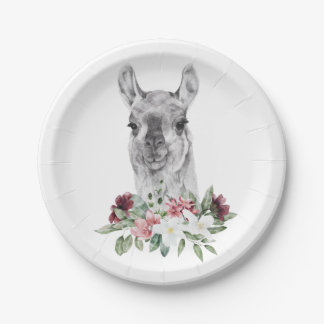 Festive Llama Paper Plates - Party Ready